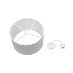 glo-204-0093-204_0093_8 GLOBOSTAR® LOFTY 204-0093 ΜΟΝΤΕΡΝΟ ΚΡΕΜΑΣΤΟ ΦΩΤΙΣΤΙΚΟ ΟΡΟΦΗΣ ΜΕ ΝΤΟΥΙ 1 X E27 AC 220-240V IP20 - ΓΚΡΙ - Μ38 X Π38 X Υ26CM