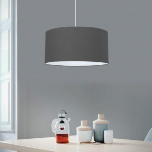 glo-204-0093-ayd_2673_2 GLOBOSTAR® LOFTY 204-0093 ΜΟΝΤΕΡΝΟ ΚΡΕΜΑΣΤΟ ΦΩΤΙΣΤΙΚΟ KΑΠΕΛΟ ΜΟΝΟΦΩΤΟ 1 X E27 IP20 ΓΚΡΙ ΥΦ