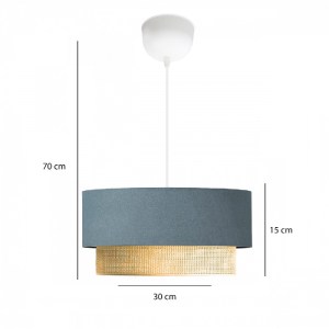 glo-204-0094-ayd_3325_3 GLOBOSTAR® BIGGIE 204-0094 ΜΟΝΤΕΡΝΟ ΚΡΕΜΑΣΤΟ ΦΩΤΙΣΤΙΚΟ KΑΠΕΛΟ ΜΟΝΟΦΩΤΟ 1 X E27 IP20 ΜΠΛΕ Υ