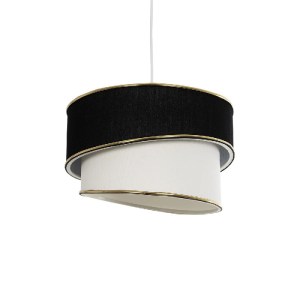 glo-204-0103-204_0103_0 GLOBOSTAR® CYCLOP 204-0103 ΜΟΝΤΕΡΝΟ ΚΡΕΜΑΣΤΟ ΦΩΤΙΣΤΙΚΟ ΟΡΟΦΗΣ ΜΕ ΝΤΟΥΙ 1 X E27 AC 220-240V IP20 - ΜΑΥΡΟ & ΛΕΥΚΟ - Μ30 X Π30 X Υ24CM