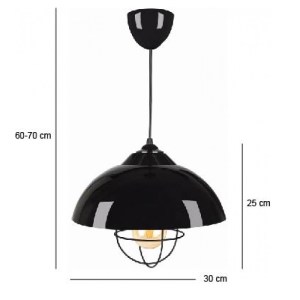 glo-204-0110-ayd_1868_2 GLOBOSTAR® INDUSTRY 204-0110 ΜΟΝΤΕΡΝΟ ΚΡΕΜΑΣΤΟ ΦΩΤΙΣΤΙΚΟ ΚΑΜΠΑΝΑ ΜΟΝΟΦΩΤΟ 1 X E27 IP20 ΜΑΥ