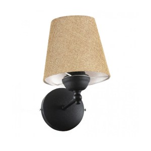 glo-204-0112-ayd_2538_0 GLOBOSTAR® PAM 204-0112 ΜΟΝΤΕΡΝΟ ΕΠΙΤΟΙΧΕΙΟ ΦΩΤΙΣΤΙΚΟ AΠΛΙΚΑ ΜΟΝΟΦΩΤΟ 1 X E27 IP20 ΜΑΥΡΟ Μ