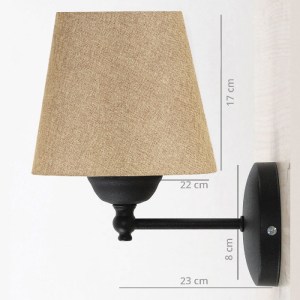 glo-204-0112-ayd_2538_2 GLOBOSTAR® PAM 204-0112 ΜΟΝΤΕΡΝΟ ΕΠΙΤΟΙΧΕΙΟ ΦΩΤΙΣΤΙΚΟ AΠΛΙΚΑ ΜΟΝΟΦΩΤΟ 1 X E27 IP20 ΜΑΥΡΟ Μ