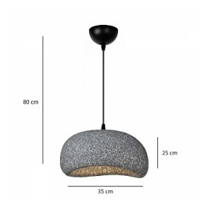 glo-204-0122-204_0122_2.webp GLOBOSTAR® STONE 204-0122 ΜΟΝΤΕΡΝΟ ΚΡΕΜΑΣΤΟ ΦΩΤΙΣΤΙΚΟ ΚΑΜΠΑΝΑ ΜΟΝΟΦΩΤΟ 1 X E27 IP20 ΓΚΡΙ Π
