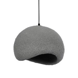 glo-204-0122-65cb07_204_0122_0 GLOBOSTAR® STONE 204-0122 ΜΟΝΤΕΡΝΟ ΚΡΕΜΑΣΤΟ ΦΩΤΙΣΤΙΚΟ ΚΑΜΠΑΝΑ ΜΟΝΟΦΩΤΟ 1 X E27 IP20 ΓΚΡΙ ΣΚOΥΡΟ ΠΟΛΥΣΤΕΡΙΝΗ ΜΕ ΡΗΤΙΝΗ - Μ31.5 X Π35 X Υ26CM