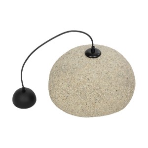 glo-204-0123-204_012310 GLOBOSTAR® STONE 204-0123 ΜΟΝΤΕΡΝΟ ΚΡΕΜΑΣΤΟ ΦΩΤΙΣΤΙΚΟ ΚΑΜΠΑΝΑ ΜΟΝΟΦΩΤΟ 1 X E27 IP20 ΜΠΕΖ ΠΟΛΥΣΤΕΡΙΝΗ ΜΕ ΜΠΕΖ ΡΗΤΙΝΗ - Μ31.5 X Π35 X Υ26CM