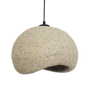 glo-204-0123-204_0123_4 GLOBOSTAR® STONE 204-0123 ΜΟΝΤΕΡΝΟ ΚΡΕΜΑΣΤΟ ΦΩΤΙΣΤΙΚΟ ΚΑΜΠΑΝΑ ΜΟΝΟΦΩΤΟ 1 X E27 IP20 ΜΠΕΖ ΠΟΛΥΣΤΕΡΙΝΗ ΜΕ ΜΠΕΖ ΡΗΤΙΝΗ - Μ31.5 X Π35 X Υ26CM