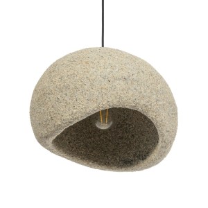 glo-204-0123-204_0123_5 GLOBOSTAR® STONE 204-0123 ΜΟΝΤΕΡΝΟ ΚΡΕΜΑΣΤΟ ΦΩΤΙΣΤΙΚΟ ΚΑΜΠΑΝΑ ΜΟΝΟΦΩΤΟ 1 X E27 IP20 ΜΠΕΖ ΠΟΛΥΣΤΕΡΙΝΗ ΜΕ ΜΠΕΖ ΡΗΤΙΝΗ - Μ31.5 X Π35 X Υ26CM