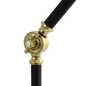 glo-204-0127-204_0127_10 GLOBOSTAR® FLY 204-0127 ΜΟΝΤΕΡΝΟ ΕΠΙΔΑΠΕΔΙΟ ΦΩΤΙΣΤΙΚΟ ΜΕ ΝΤΟΥΙ 1 X E27 AC 220-240V IP20 - ΜΑΥΡΟ & ΜΠΕΖ - Μ72 X Π38 X Υ155CM