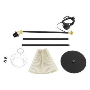 glo-204-0127-204_0127_13 GLOBOSTAR® FLY 204-0127 ΜΟΝΤΕΡΝΟ ΕΠΙΔΑΠΕΔΙΟ ΦΩΤΙΣΤΙΚΟ ΜΕ ΝΤΟΥΙ 1 X E27 AC 220-240V IP20 - ΜΑΥΡΟ & ΜΠΕΖ - Μ72 X Π38 X Υ155CM