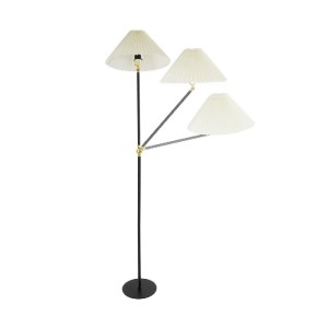 glo-204-0127-204_0127_6 GLOBOSTAR® FLY 204-0127 ΜΟΝΤΕΡΝΟ ΕΠΙΔΑΠΕΔΙΟ ΦΩΤΙΣΤΙΚΟ ΜΕ ΝΤΟΥΙ 1 X E27 AC 220-240V IP20 - ΜΑΥΡΟ & ΜΠΕΖ - Μ72 X Π38 X Υ155CM