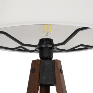 glo-204-0129-204_0129_7 GLOBOSTAR® SHELF 204-0129 ΜΟΝΤΕΡΝΟ ΕΠΙΔΑΠΕΔΙΟ ΦΩΤΙΣΤΙΚΟ ΜΕ ΝΤΟΥΙ 1 X E27 AC 220-240V IP20 - ΚΑΦΕ & ΜΠΕΖ - Μ45 X Π45 X Υ135CM