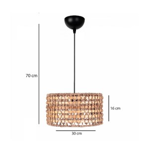 glo-204-0158-204_0158_2.webp GLOBOSTAR® POMEGRANDE 204-0158 BOHO ΚΡΕΜΑΣΤΟ ΦΩΤΙΣΤΙΚΟ KΑΠΕΛΟ ΜΟΝΟΦΩΤΟ 1 X E27 IP20 ΜΠΕΖ R