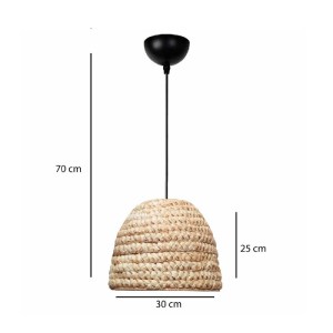 glo-204-0163-204_0163_2.webp GLOBOSTAR® MEKA 204-0163 BOHO ΚΡΕΜΑΣΤΟ ΦΩΤΙΣΤΙΚΟ ΚΑΜΠΑΝΑ ΜΟΝΟΦΩΤΟ 1 X E27 IP20 ΜΠΕΖ RATTAN