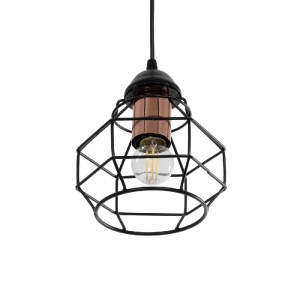glo-204-0180-204_0180_5 GLOBOSTAR® BUR 204-0180 ΜΟΝΤΕΡΝΟ ΚΡΕΜΑΣΤΟ ΦΩΤΙΣΤΙΚΟ ΟΡΟΦΗΣ ΜΟΝΟΦΩΤΟ 1 X E27 AC 220-240V IP20 ΜΑΥΡΟ - Μ17 X Π17 X Υ23CM