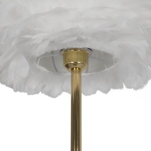 glo-204-0192-204_0192_7 GLOBOSTAR® ALES 204-0192 ΜΟΝΤΕΡΝΟ ΕΠΙΔΑΠΕΔΙΟ ΦΩΤΙΣΤΙΚΟ ΜΕ ΝΤΟΥΙ 1 X E27 AC 220-240V IP20 - ΜΠΕΖ & ΧΡΥΣΟ - Μ40 X Π40 X Υ150CM