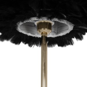 glo-204-0193-204_0193_7 GLOBOSTAR® ALES 204-0193 ΜΟΝΤΕΡΝΟ ΕΠΙΔΑΠΕΔΙΟ ΦΩΤΙΣΤΙΚΟ ΜΕ ΝΤΟΥΙ 1 X E27 AC 220-240V IP20 - ΜΑΥΡΟ & ΧΡΥΣΟ - Μ40 X Π40 X Υ150CM