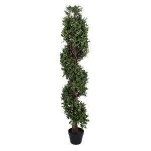 glo-20401-20401_2 GLOBOSTAR® ARTIFICIAL GARDEN BUXUS SPIRAL 20401 ΤΕΧΝΗΤΟ ΔΙΑΚΟΣΜΗΤΙΚΟ ΦΥΤΟ ΣΠΙΡΑΛ ΠΥΞΟΣ Υ15