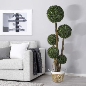 glo-20403-20403_20335 GLOBOSTAR® ARTIFICIAL GARDEN BUXUS 20403 ΤΕΧΝΗΤΟ ΔΙΑΚΟΣΜΗΤΙΚΟ ΦΥΤΟ ΠΥΞΟΣ Υ150CM