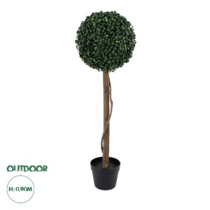 glo-20406-20406_0 GLOBOSTAR® ARTIFICIAL GARDEN BUXUS 20406 ΤΕΧΝΗΤΟ ΔΙΑΚΟΣΜΗΤΙΚΟ ΦΥΤΟ ΠΥΞΟΣ Υ90CM