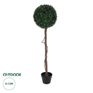 glo-20407-20407_0 GLOBOSTAR® ARTIFICIAL GARDEN BUXUS 20407 ΤΕΧΝΗΤΟ ΔΙΑΚΟΣΜΗΤΙΚΟ ΦΥΤΟ ΠΥΞΟΣ Υ120CM