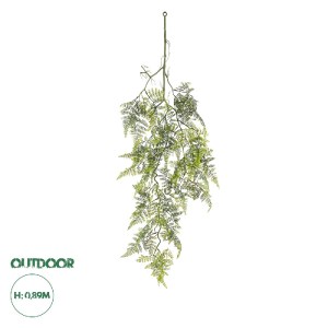 glo-20410-20410_0 GLOBOSTAR® ARTIFICIAL GARDEN FERN HANGING BRANCH 20410 ΤΕΧΝΗΤΟ ΔΙΑΚΟΣΜΗΤΙΚΟ ΚΡΕΜΑΣΤΟ ΦΥΤΟ 