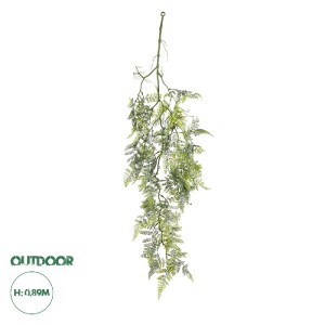 glo-20413-20413_0 GLOBOSTAR® ARTIFICIAL GARDEN FERN HANGING BRANCH 20413 ΤΕΧΝΗΤΟ ΔΙΑΚΟΣΜΗΤΙΚΟ ΚΡΕΜΑΣΤΟ ΦΥΤΟ 