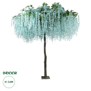 glo-20433-20433_0 GLOBOSTAR® ARTIFICIAL GARDEN WISTERIA FLOWER TREE 20433 ΤΕΧΝΗΤΟ ΔΙΑΚΟΣΜΗΤΙΚΟ ΔΕΝΤΡΟ ΒΙΣΤΕΡ