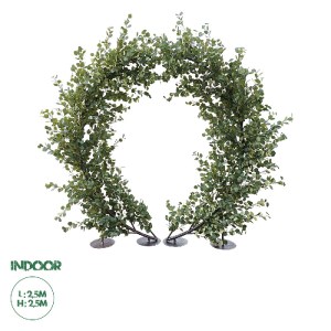 glo-20434-20434_0 GLOBOSTAR® ARTIFICIAL GARDEN EYCALYPTUS CINEREA ARCH 20434 ΤΕΧΝΗΤΗ ΔΙΑΚΟΣΜΗΤΙΚΗ ΑΨΙΔΑ ΕΥΚΑ