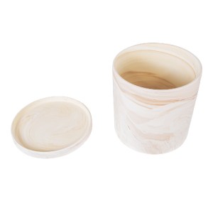 glo-20450-20450_7 GLOBOSTAR® ARTIFICIAL GARDEN LINDOS 20450 ΠΗΛΙΝΟ ΚΕΡΑΜΙΚΟ ΚΑΣΠΩ ΓΛΑΣΤΡΑ - FLOWER POT ΑΠΑΛΟ