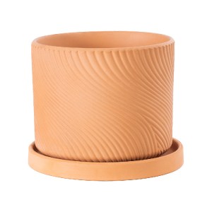 glo-20451-20451_02 GLOBOSTAR® ARTIFICIAL GARDEN ASTYPALAIA 20451 ΠΗΛΙΝΟ ΚΕΡΑΜΙΚΟ ΚΑΣΠΩ ΓΛΑΣΤΡΑ - FLOWER POT Κ