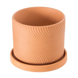 glo-20451-20451_03 GLOBOSTAR® ARTIFICIAL GARDEN ASTYPALAIA 20451 ΠΗΛΙΝΟ ΚΕΡΑΜΙΚΟ ΚΑΣΠΩ ΓΛΑΣΤΡΑ - FLOWER POT Κ