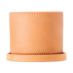 glo-20451-20451_04 GLOBOSTAR® ARTIFICIAL GARDEN ASTYPALAIA 20451 ΠΗΛΙΝΟ ΚΕΡΑΜΙΚΟ ΚΑΣΠΩ ΓΛΑΣΤΡΑ - FLOWER POT Κ