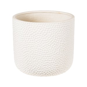 glo-20452-20452_6 GLOBOSTAR® ARTIFICIAL GARDEN PARGA 20452 ΠΗΛΙΝΟ ΚΕΡΑΜΙΚΟ ΚΑΣΠΩ ΓΛΑΣΤΡΑ - FLOWER POT ΜΠΕΖ Φ