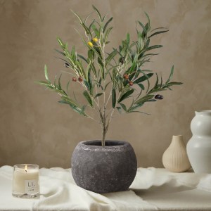 glo-20458-20051_20458 GLOBOSTAR® ARTIFICIAL GARDEN ALONISSOS 20458 ΤΣΙΜΕΝΤΕΝΙΟ ΚΑΣΠΩ ΓΛΑΣΤΡΑ - FLOWER POT ΓΚΡΙ Φ