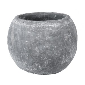glo-20458-20458_2 GLOBOSTAR® ARTIFICIAL GARDEN ALONISSOS 20458 ΤΣΙΜΕΝΤΕΝΙΟ ΚΑΣΠΩ ΓΛΑΣΤΡΑ - FLOWER POT ΓΚΡΙ Φ