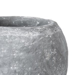 glo-20458-20458_5 GLOBOSTAR® ARTIFICIAL GARDEN ALONISSOS 20458 ΤΣΙΜΕΝΤΕΝΙΟ ΚΑΣΠΩ ΓΛΑΣΤΡΑ - FLOWER POT ΓΚΡΙ Φ