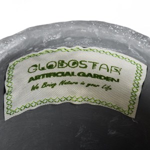 glo-20458-20458_6 GLOBOSTAR® ARTIFICIAL GARDEN ALONISSOS 20458 ΤΣΙΜΕΝΤΕΝΙΟ ΚΑΣΠΩ ΓΛΑΣΤΡΑ - FLOWER POT ΓΚΡΙ Φ