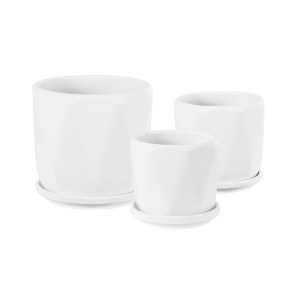 glo-20463-20463_2 GLOBOSTAR® ARTIFICIAL GARDEN KARPATHOS 20463 ΣΕΤ 3 ΠΗΛΙΝΑ ΚΕΡΑΜΙΚΑ ΚΑΣΠΩ ΓΛΑΣΤΡΕΣ - FLOWER