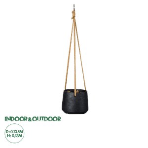 glo-20464-20464_0 GLOBOSTAR® ARTIFICIAL GARDEN LESVOS 20464 ΚΡΕΜΑΣΤΟ ΠΗΛΙΝΟ ΚΕΡΑΜΙΚΟ ΚΑΣΠΩ ΓΛΑΣΤΡΑ - FLOWER 