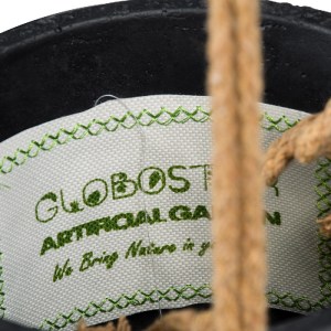 glo-20464-20464_8 GLOBOSTAR® ARTIFICIAL GARDEN LESVOS 20464 ΚΡΕΜΑΣΤΟ ΠΗΛΙΝΟ ΚΕΡΑΜΙΚΟ ΚΑΣΠΩ ΓΛΑΣΤΡΑ - FLOWER 