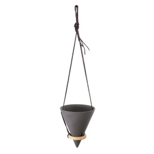 glo-20466-20466_3 GLOBOSTAR® ARTIFICIAL GARDEN AIGINA 20466 ΚΡΕΜΑΣΤΟ ΠΗΛΙΝΟ ΚΕΡΑΜΙΚΟ ΚΑΣΠΩ ΓΛΑΣΤΡΑ - FLOWER 