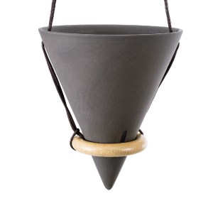 glo-20466-20466_5 GLOBOSTAR® ARTIFICIAL GARDEN AIGINA 20466 ΚΡΕΜΑΣΤΟ ΠΗΛΙΝΟ ΚΕΡΑΜΙΚΟ ΚΑΣΠΩ ΓΛΑΣΤΡΑ - FLOWER 
