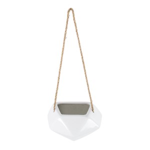glo-20467-20467_3 GLOBOSTAR® ARTIFICIAL GARDEN HERAKLIO 20467 ΚΡΕΜΑΣΤΟ ΠΗΛΙΝΟ ΚΕΡΑΜΙΚΟ ΚΑΣΠΩ ΓΛΑΣΤΡΑ - FLOWE