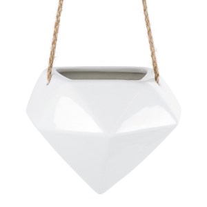 glo-20467-20467_5 GLOBOSTAR® ARTIFICIAL GARDEN HERAKLIO 20467 ΚΡΕΜΑΣΤΟ ΠΗΛΙΝΟ ΚΕΡΑΜΙΚΟ ΚΑΣΠΩ ΓΛΑΣΤΡΑ - FLOWE