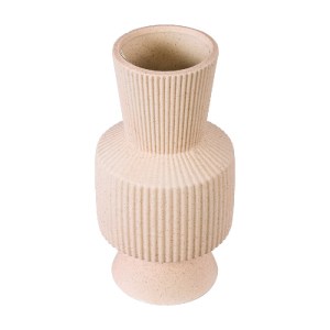 glo-20468-20468_3 GLOBOSTAR® ARTIFICIAL GARDEN CAPRI 20468 ΠΗΛΙΝΟ ΚΕΡΑΜΙΚΟ ΚΑΣΠΩ ΓΛΑΣΤΡΑ - FLOWER POT ΑΠΑΛΟ 