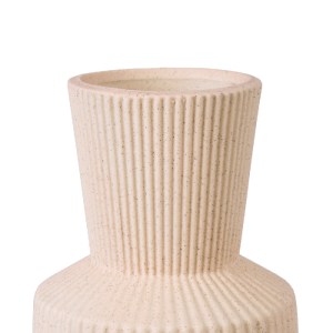 glo-20468-20468_5 GLOBOSTAR® ARTIFICIAL GARDEN CAPRI 20468 ΠΗΛΙΝΟ ΚΕΡΑΜΙΚΟ ΚΑΣΠΩ ΓΛΑΣΤΡΑ - FLOWER POT ΑΠΑΛΟ 