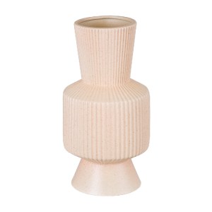 glo-20470-20470_2 GLOBOSTAR® ARTIFICIAL GARDEN CAPRI 20470 ΠΗΛΙΝΟ ΚΕΡΑΜΙΚΟ ΚΑΣΠΩ ΓΛΑΣΤΡΑ - FLOWER POT ΑΠΑΛΟ 