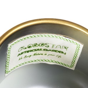 glo-20474-20474_6 GLOBOSTAR® ARTIFICIAL GARDEN KERKYRA 20474 ΠΗΛΙΝΟ ΚΕΡΑΜΙΚΟ ΚΑΣΠΩ ΓΛΑΣΤΡΑ - FLOWER POT ΧΡΥΣ