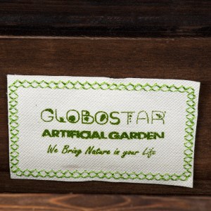 glo-20477-20477_9 GLOBOSTAR® ARTIFICIAL GARDEN SIKINOS 20477 ΕΠΙΤΟΙΧΙΟ ΞΥΛΙΝΟ ΚΑΣΠΩ ΓΛΑΣΤΡΑ - FLOWER POT ΚΑΦ